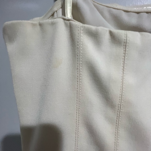 BCBG Strapless Mini Cream Colored Dress plus Matching Jacket Size XXS - Picture 9 of 11